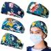 Headbands with Buttons for Mask  Nurse Headbands Non Slip with Ear Savers for Women Men  Sweatband Head Wrap for Yoga Sports  Tropical Hawaiian