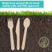 100Pcs Eco-Friendly Wooden Forks - Biodegradable & Compostable Disposable Wooden Forks for Eating - Sustainable Alternative to Plastic Utensils - Buy Online on GoSupps.com
