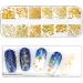 Kare & Kind 3D Nail Art Decoration Kit - Crystals Gems Rhinestones Jewels Studs - Metallic Gold Colorful Shiny Rivets - Nail Art Accessories Decals DIY Home Salon - Popular Designs and Shapes - Buy Online on GoSupps.com