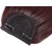 Clip In Bangs Hair Extensions - Wine Red Front Fringe Hairpiece for Women - Buy Online on GoSupps.com