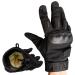 TAC9ER Kevlar Lined Tactical Gloves - Full Hand Protection Black Tactical Gloves, Cut and Temperature Resistant Motorcycle Gloves, Touch Screen Friendly, Airsoft Gloves, Paintball Gloves Large