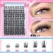 wiwoseo Lash Clusters Natural Individual Lashes Individual Cluster Lashes Russian Eyelash Clusters 8-16MM Natural Look Lashes Individual Eyelashes D Curl Lashes for Beginners - Buy Online on GoSupps.com