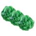 Bodylife Body Buffer Puff Exfoliating Bath & Shower Body Pouf Scrunchie Body Scrubber Green & White 55g Triple Pack