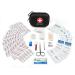 Alysontech Mini First Aid Kit - 100 Pieces in Water-Resistant Case for Travel, Outdoor, Home, Office - Compact Emergency Kit for Camping, Hiking, Car - Black - Buy Online on GoSupps.com