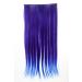 WIG ME UP-hair part extension wide hair extension 5 clips smooth purple pink neonviolet neon blue mix two-colored 25 x 60 cm yzf-3179-t2420ttf2517 neonviolet-neonblau-mix (T2420ttf2517)