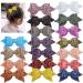 Peohud 18 pieces large glitter hair loops 13cm boutique sequins hair clips alligator hair accessories for girls teenage women several colors