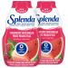SPLENDA Liquid Water Enhancer Drops Strawberry Watermelon Flavor Sugar Free Concentrated Drink Mix 92mL Bottle (Pack of 2) Strawberry Watermelon 92 ml (Pack of 2)