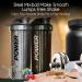 ACUNA POWER Shaker Bottle For Protein Powder 700 ml (Pack Of 2) With Mixer Ball BPA Free Leak Proof Screw On Lid Secure Drink Flip Cap Sports Gym Supplement Protein Shake Bottle (Black-Grey) 700 ML Black-grey - Buy Online on GoSupps.com