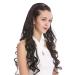 Wig Me Up - Tyw60871H -4 Half wig hair part extension hair ripped hair band dark brown curly curls lured very long 70 cm dark brown (4)