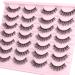 TNFVLONEINS 02M-Short 14 Pairs Natural Wispy Mink False Eyelashes - Short Cat Eye Extension for Natural Manga Strip Look - Buy Online on GoSupps.com