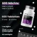 Cyb Melatonin Tablets - 600 High-Dose Vegan Tablets (0.5 mg) for Long-Term Sleep Support - Lab Tested - Buy Online on GoSupps.com