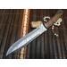 Perkin Damascus Hunting Knife with Sheath - AR1101 | Premium Quality International Shipping - Buy Online on GoSupps.com