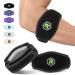 Rakiie elbow bandage Pro 2-pack larger bandage with silicone pads better support in tendonal infections tennisel arches pain relief for men and women black