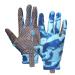 Seibertron S.P.S.G-4 Horse Riding Touchscreen Adult & Youth UPF100+ UV Sun Glove adult size blue adult M
