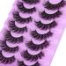 Pleell 20MM Fluffy 6D Mink False Eyelashes - Dramatic Wispy Volume, Soft & Reusable - 7 Pairs Pack PL04 - Buy Online on GoSupps.com