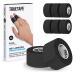 TrueTape finger pavement |8x rolls self -adhering plasters for the fingers (2.5 cm x 4.5m) |Tape combined self -adhesive i dirt -repellent paving tape i narrow adhesive tape (black)