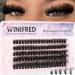 Shop Winifred F92 Volume Fluffy Cluster Lashes - 18mm Thick Mink Eyelash Extensions for Full Volume DIY Eye Looks | International Shipping Available - Buy Online on GoSupps.com