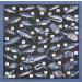 Furoshiki Wrapping Cloth Kanji Fish on Black Base Motif Japanese Fabric 50cm