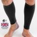 Zengear Calf Support Compression Sleeves (Pair) for Men & Women | 20-30mmHg Class 2 Shin Splints Brace | Footless Leg Socks for Muscle Pain Relief - L-XL Black - Buy Online on GoSupps.com