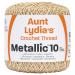 Coats Crochet Metallic Crochet Thread  Natural/Gold