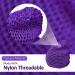 Dena's Combo Mesh Crochet Hair Net - Ideal for Plopping, Sleeping | Thick Nylon Thread | Purple Crochet Design - Buy Online on GoSupps.com