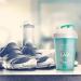 GOMOYO 20oz Protein Shaker Bottle with Action-Rod Mixer | BPA Free, Dishwasher Safe | Motivational Quotes | I Am - Mint - Buy Online on GoSupps.com