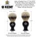 Kent BLK4 Handcrafted Silver Tip Badger Bristle Shaving Brush | Best for Shave Cream and Soap | Luxury Shaving Tool Since 1777 - Buy Online on GoSupps.com