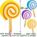 4 Colorful Bathing Sponges Set - Extra Long Shower Sponges for Kids & Adults - Ideal for Back Cleaning - Ice & Lollipop Designs - Buy Online on GoSupps.com
