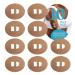 RockaDex adhesives Suits Dexcom CGM Adhesive G4 G5 G6 with New Overtape Design. (Beige/Skin)