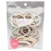 Braided Hair Ties Set - 18 Pcs Blonde Thick Ponytail Holders & Elastics Bracelet - 3 Shades of White - Women's Hair Accessories - Buy Online on GoSupps.com