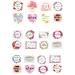 24 Stand Up Watercolour Flower Mother's Day Themed Edible Wafer Paper Cake Toppers Decorations