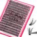 Cluster Eyelash Extension 280pcs 0.07D 40D Curl 13mm Length Soft and Natural False Eyelash DIY Individual Lashes Extensions at Home (13mm 280P-0.07-40D)