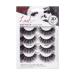 KISS Lash Couture Triple Push Up Collection 4 Pairs Fake Eyelashes Bombshell Fake Lashes with 3D Volume Cruelty Free Reusable Includes Black Eyelash Glue
