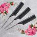 3PCs Hair Comb Rat Tail Comb 100% Anti-static Heat resistant Lightweight Durable with anti-skid paddle and Stainless-Steel Pintail for All Hair Types (Pack of 3) - Buy Online on GoSupps.com