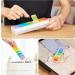 Shop Fullicon Weekly Pill Organizer - 7 Day Spill Proof Large Pill Box | Travel Medicine Organizer for Vitamins & Supplements (Rainbow Clear) - Fast International Shipping - Buy Online on GoSupps.com
