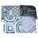 1 Ply Moroccan Tile Flannel Washable Lunchbox Napkins 12x12 inches - 5 Pack - Buy Online on GoSupps.com