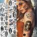 Chicano Temporary Tattoos for Men and Women - 6 Sheets of Chicana, Guadalupe, Gangster Designs for Day of the Dead, Halloween - Mexico Inspired Tattoo Stickers - Buy Online on GoSupps.com