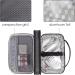 LAVIEVERT Diabetes Travel Carry Bag Insulin Cooler Case Diabetic Medication Cooler Diabetic Care Organizer with a Shoulder Strap and 4 Ice Packs - Dark Gray - Buy Online on GoSupps.com