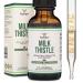 Milk Thistle Supplement - Organic Milk Thistle Liver Detox Drops 1 FL OZ - 30 Servings (Vegan Safe Non-GMO Gluten Free) Perfect Addition to Tea by Double Wood