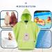 Morning Star Badeponcho 100% Cotton Hooded Towel for Kids | Oeko-Tex Baby Bathrobe | Green | Ages 1-3 - Buy Online on GoSupps.com