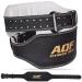 AQF weight lifting belt - 4 "6" wide leather lumbar support padded lifting Belt Gym Belt with steel rolling buckle sports belt for Bodubuilding & Fitness Large 32 "-36" Black/Gold 6 inches