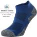 CWVLC Unisex Cushioned Compression Athletic Ankle Socks 6-Pack - Black, Charcoal, Royal - Large Size - Buy Online on GoSupps.com