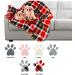 Petmaker Waterproof Pet Blanket 50x60 - Reversible Plaid Throw for Couch, Car, Bed - Large Red Dog and Cat Blanket - Buy Online on GoSupps.com