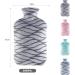Samply 2L Hot Water Bottle with Soft Cover - Cozy Pain Relief for Back, Neck, and Shoulders - Grey - Buy Online on GoSupps.com