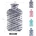Buy 2L Gray Hot Water Bottle with Removable Washable Cover Cold Protection for Adults & Children International Shipping Available - Buy Online on GoSupps.com