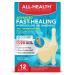 All Health Advanced Fast Healing Hydrocolloid Gel Bandages  Assorted Sizes  12 ct | 2X Faster Healing for First Aid Blisters or Wound Care 12 Count (Pack of 1)