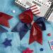 Whaline 4th of July Glitter Cheer Hair Bows - Patriotic Independence Day Hair Accessories for Teens Kids - 4Pcs - Buy Online on GoSupps.com