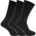 Men's Extra Wide Comfort Fit Diabetic Socks (3 Pairs) US 7-12 Navy/Black - Wide Feet Support - Buy Online on GoSupps.com