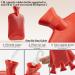Buy Durable Red Heat Bottle Without Cover - 1.8L Natural Rubber Hot Water Bottle for Kids & Adults | 2 & 3 Pack Options Available - Buy Online on GoSupps.com