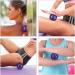 Relaxdays Unisex Massage Ball Set - Smooth & Knobbed Water-Filled Fascia Balls for Self-Massage - 6.5 & 7 cm - Purple Violet - Buy Online on GoSupps.com